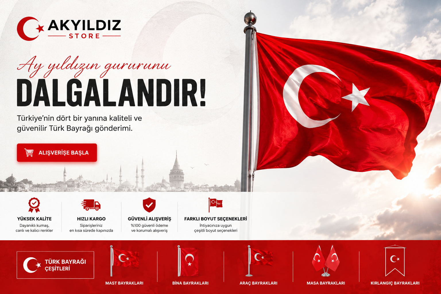 Milli Değerleri Yansıtan Bayraklar 1 AKYILDIZ STORE 4